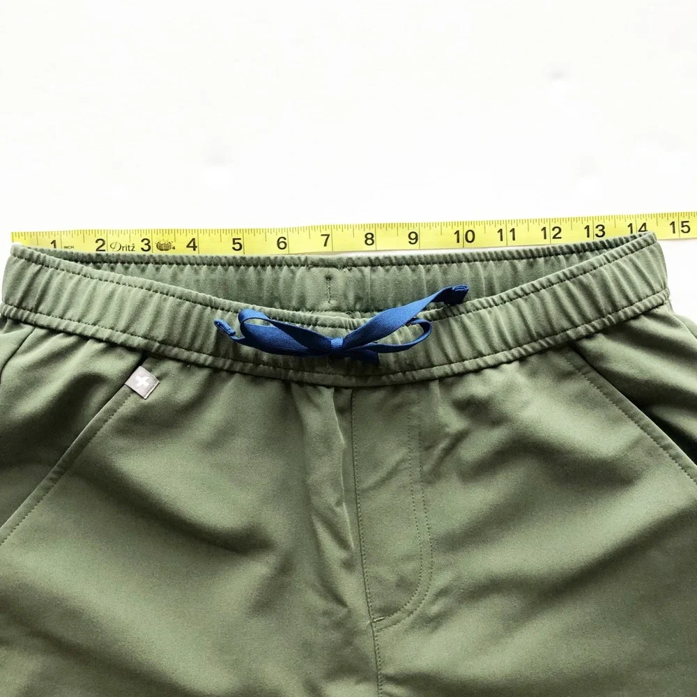 FIGS Scrubs Mens Small Tansen Jogger Pants Moss Green Technical Joggers
